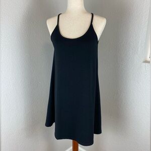 Lou & Grey Black LBD spaghetti strap sleeveless stretch casual dress